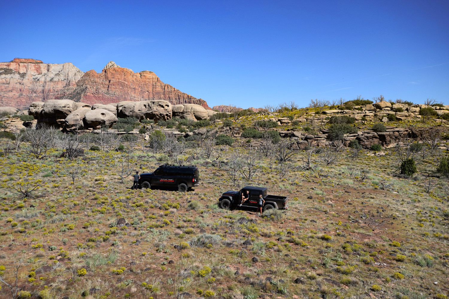 Zion Exclusive Access Jeep Tour and 35 Mile Panoramic Helicopter Flight Thumbnail